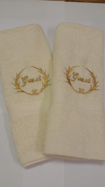 Embroidered Hand Towel set of 2